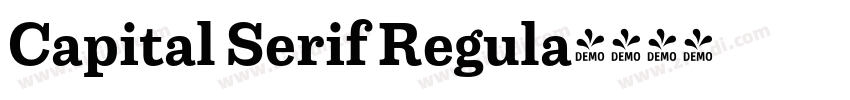Capital Serif Regula字体转换